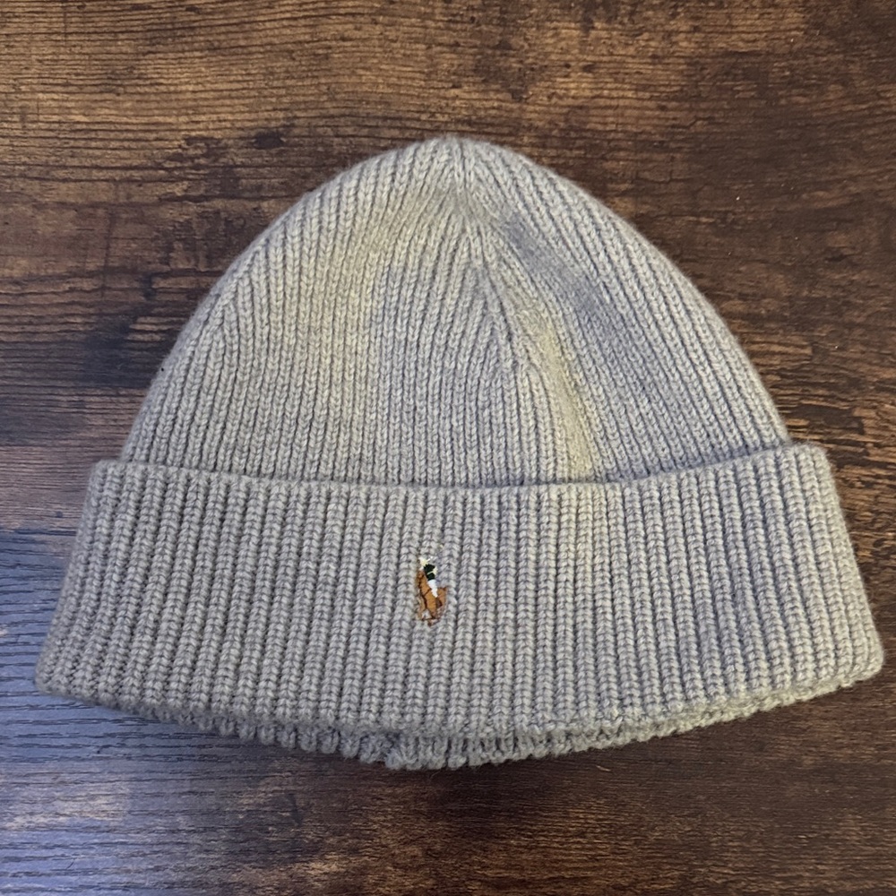 Polo by Ralph Lauren Gray Knit Beanie